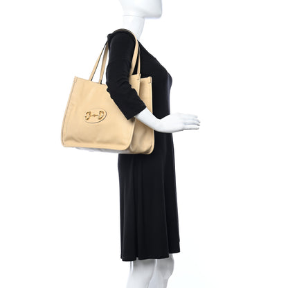 Gucci New Sakai Calfskin Lux Horsebit 1955 Tote Bag Bubble Tea 2 of 10
