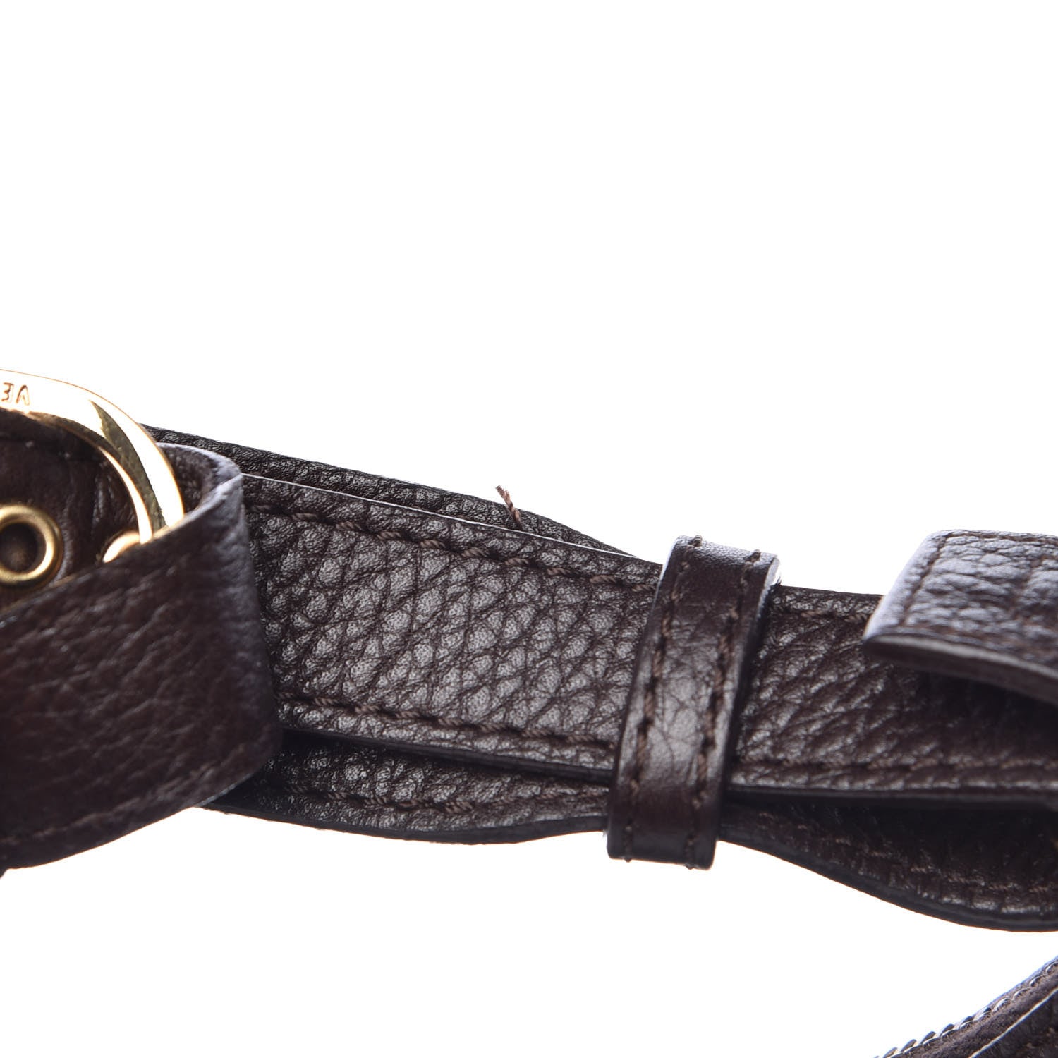 Versace Calfskin Shoulder Bag Brown 7 of 7