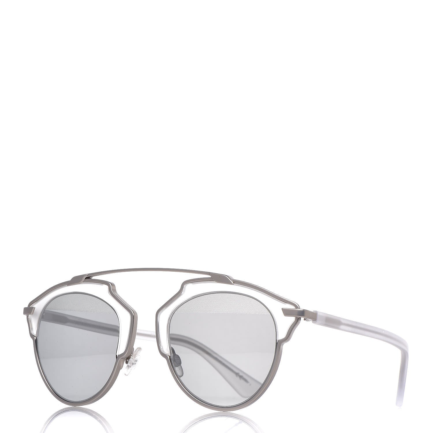 Christian Dior Mirrored So Real Sunglasses Matte Silver 1 of 9