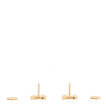 Van Cleef & Arpels 18K Yellow Gold Mother of Pearl Sweet Alhambra Butterfly Earrings 3 of 5