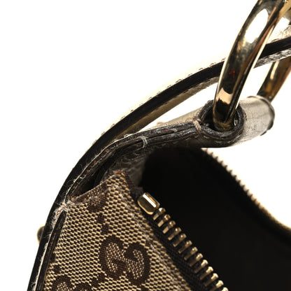 Gucci Monogram Medium Horsebit Chain Hobo Off White 12 of 12