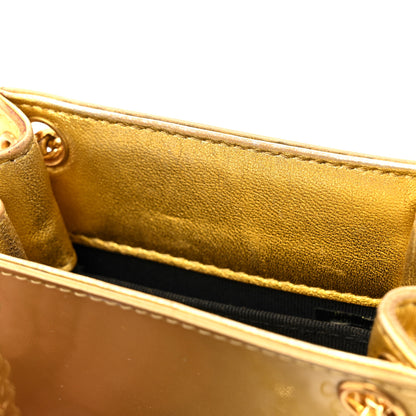 Chanel Patent Crossbody CC Phone Holder Gold 13 of 16