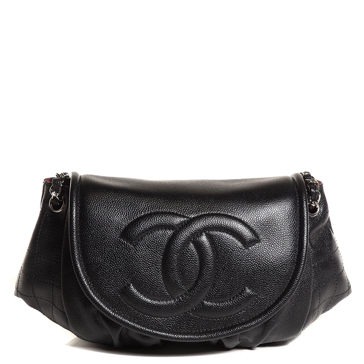 Chanel Caviar Half Moon Large Flap Black 1 of 7