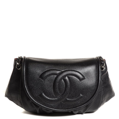 Chanel Caviar Half Moon Large Flap Black 1 of 7