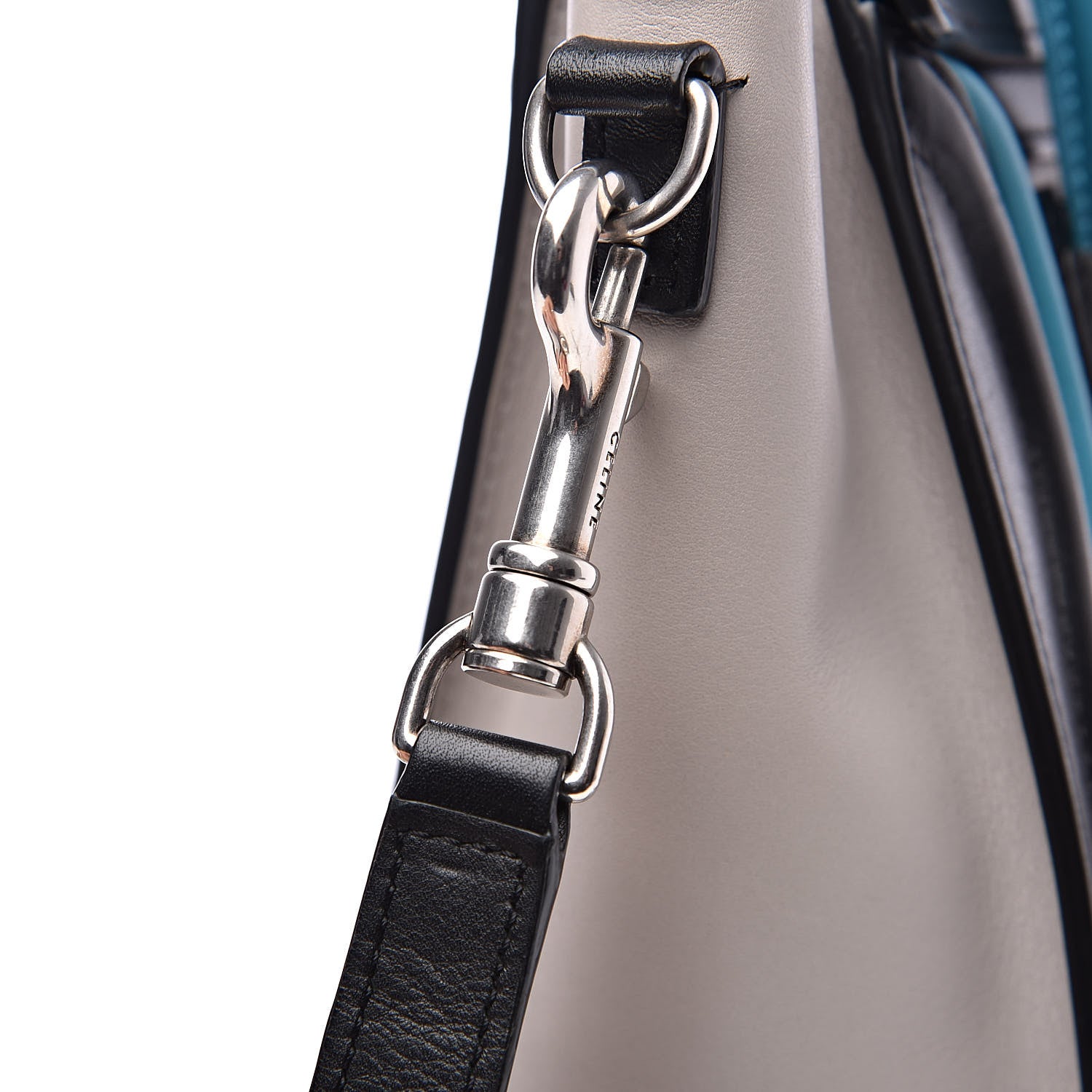 Celine Smooth Calfskin Nano Tri-Color Luggage Turquoise 15 of 15