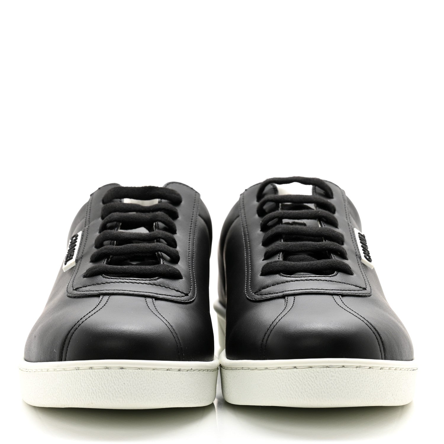 Chanel Calfskin Mens CC Sneakers 42 Black 2 of 11
