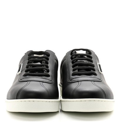 Chanel Calfskin Mens CC Sneakers 42 Black 2 of 11