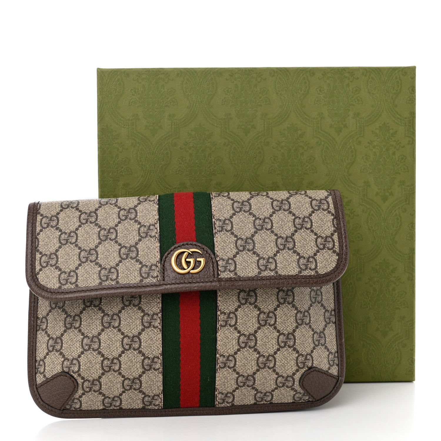 Gucci GG Supreme Monogram Web Small Ophidia Belt Bag Brown 11 of 11