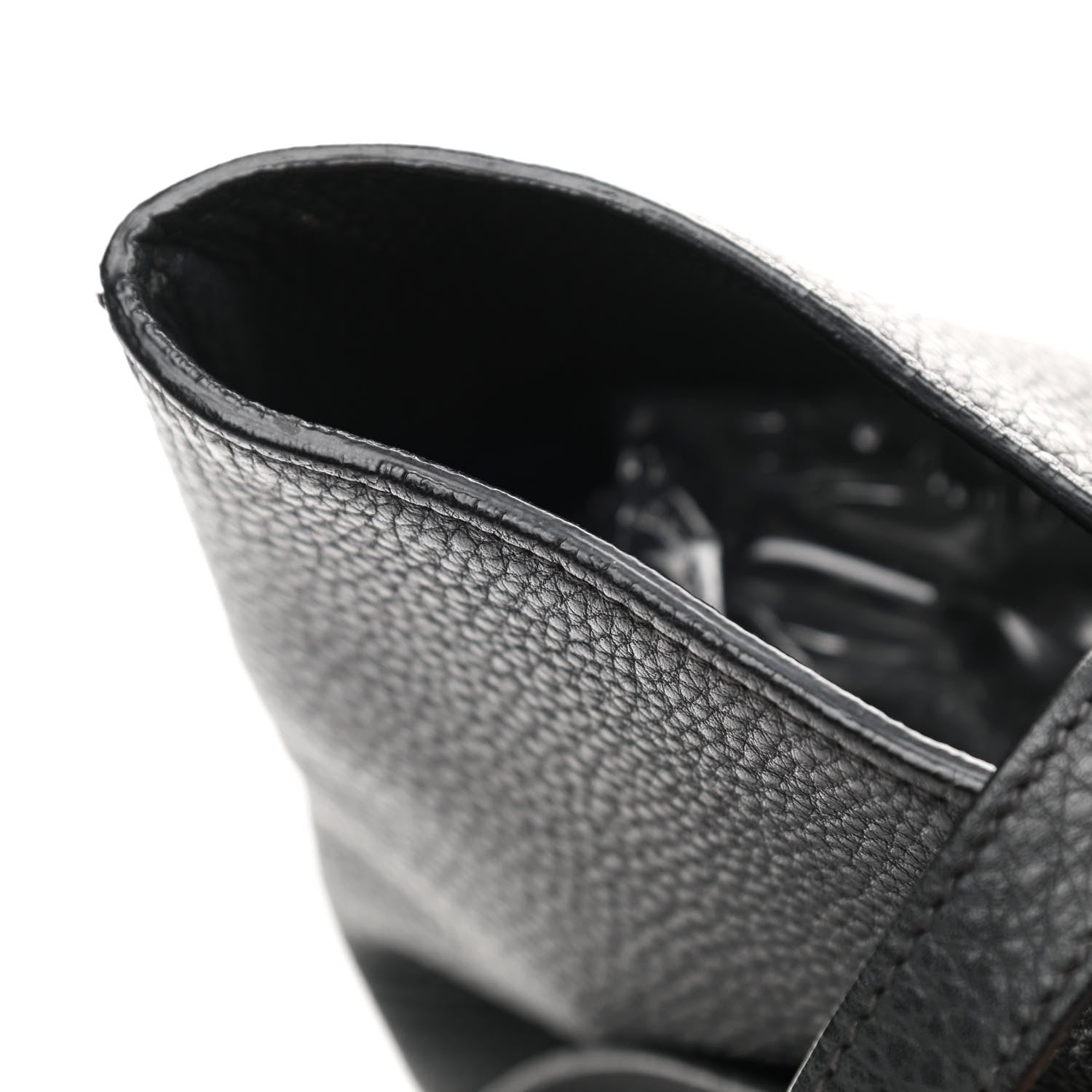 Prada Vitello Phenix Embossed Logo Tote Black 13 of 16