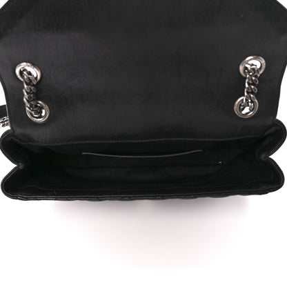 Saint Laurent Sheepskin Tri-Quilt Monogram Medium College Bag Black Black 5 of 12
