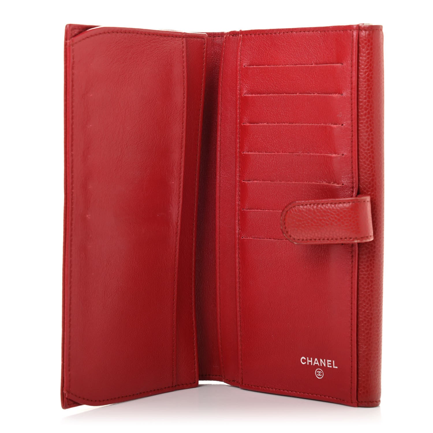 Chanel Caviar Timeless CC Large Flap Wallet Red 5 of 18