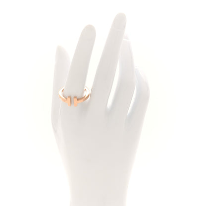 Tiffany 18K Rose Gold T Square Ring 60 9 2 of 4