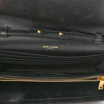 Saint Laurent Patent Monogram Chain Wallet Tortoiseshell 5 of 11