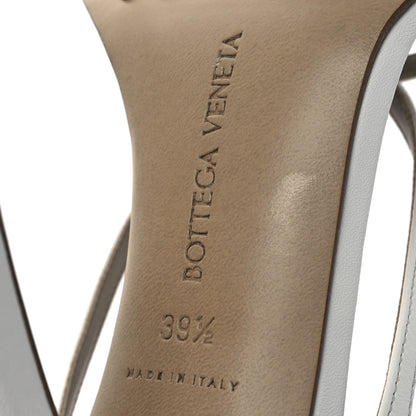 Bottega Veneta Lambskin Stretch Multi Strap 90mm Sandals 39.5 Optic White 8 of 11