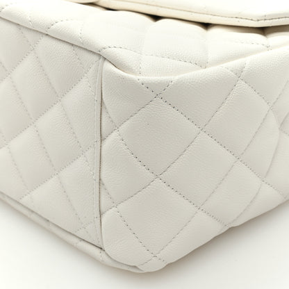 Chanel Caviar Quilted XXL Travel Flap Bag White 9 of 9