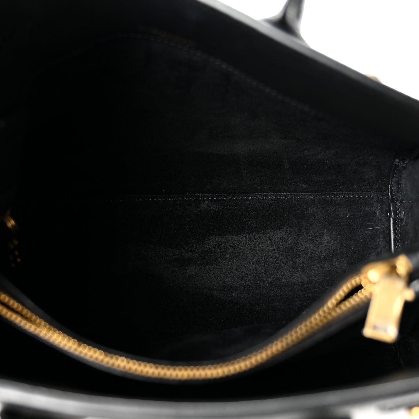 Grained Calfskin Baby Sac De Jour Black