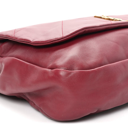 Saint Laurent Lambskin Matelasse Monogram Large Jamie 4.3 New Dark Bordeaux 9 of 10