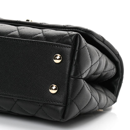 Chanel Caviar Quilted Mini Coco Handle Flap Black 10 of 11