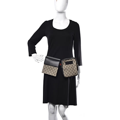Gucci GG Supreme Monogram Web Belt Bag Black 2 of 14