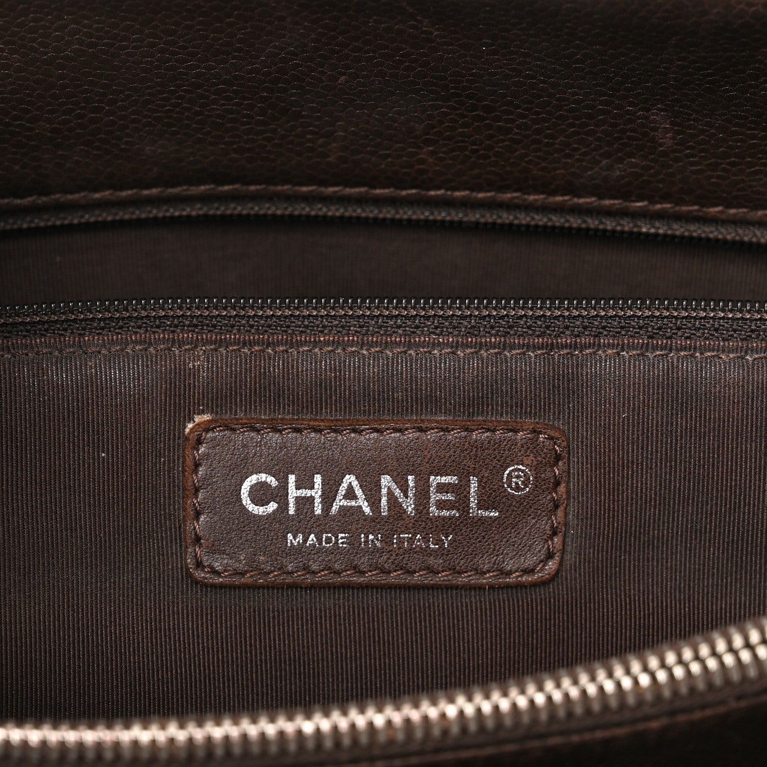 Chanel Caviar Quilted Grand Shopping Tote GST Dark Brown 6 of 11