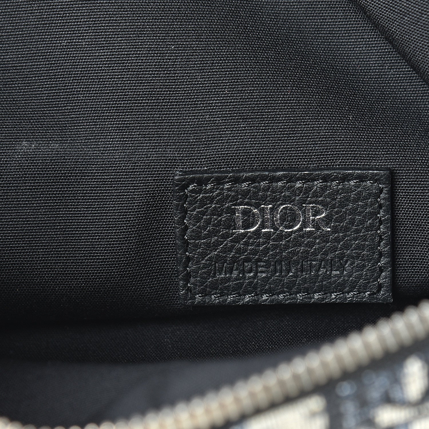 Christian Dior Oblique Mens Saddle Bag Blue 6 of 10