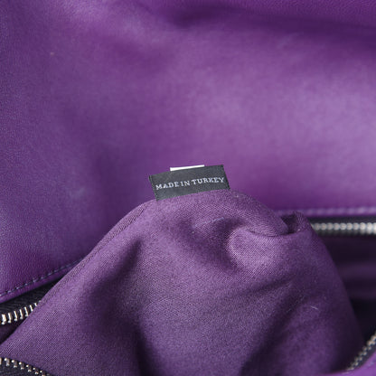 Miu Miu Nappa Matelasse Crystal Flap Clutch Viola 7 of 10