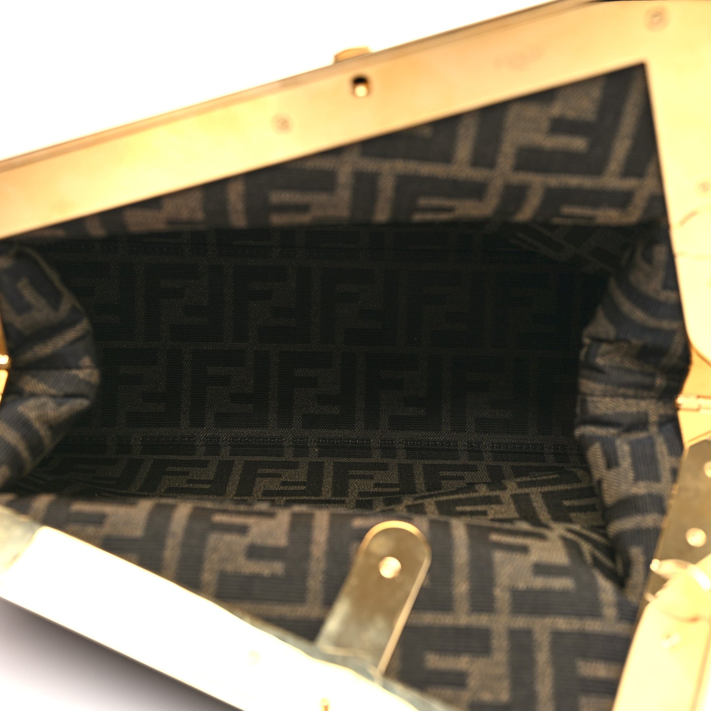 Shiny Nappa Medium Fendi First Ebano