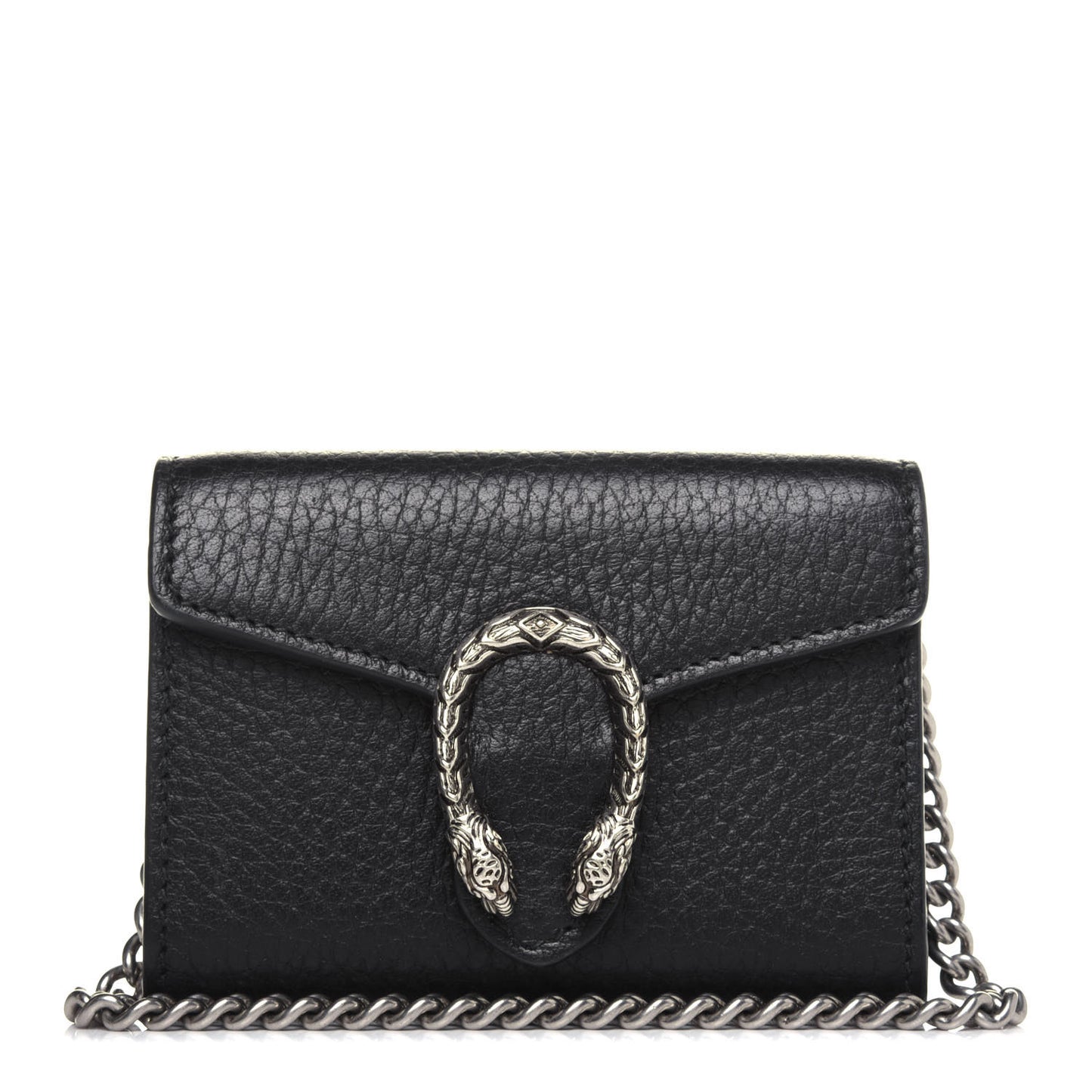 Calfskin Dionysus Coin Purse Black