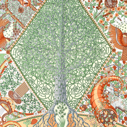 Hermes Silk Axis Mundi Shawl 90 2 of 4