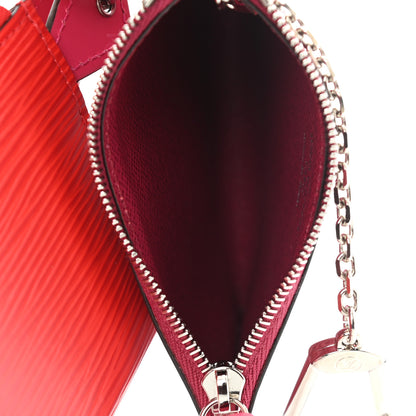 Louis Vuitton Epi Trio Card Case Wallet Rose Ballerine Rouge Fuchsia 6 of 10