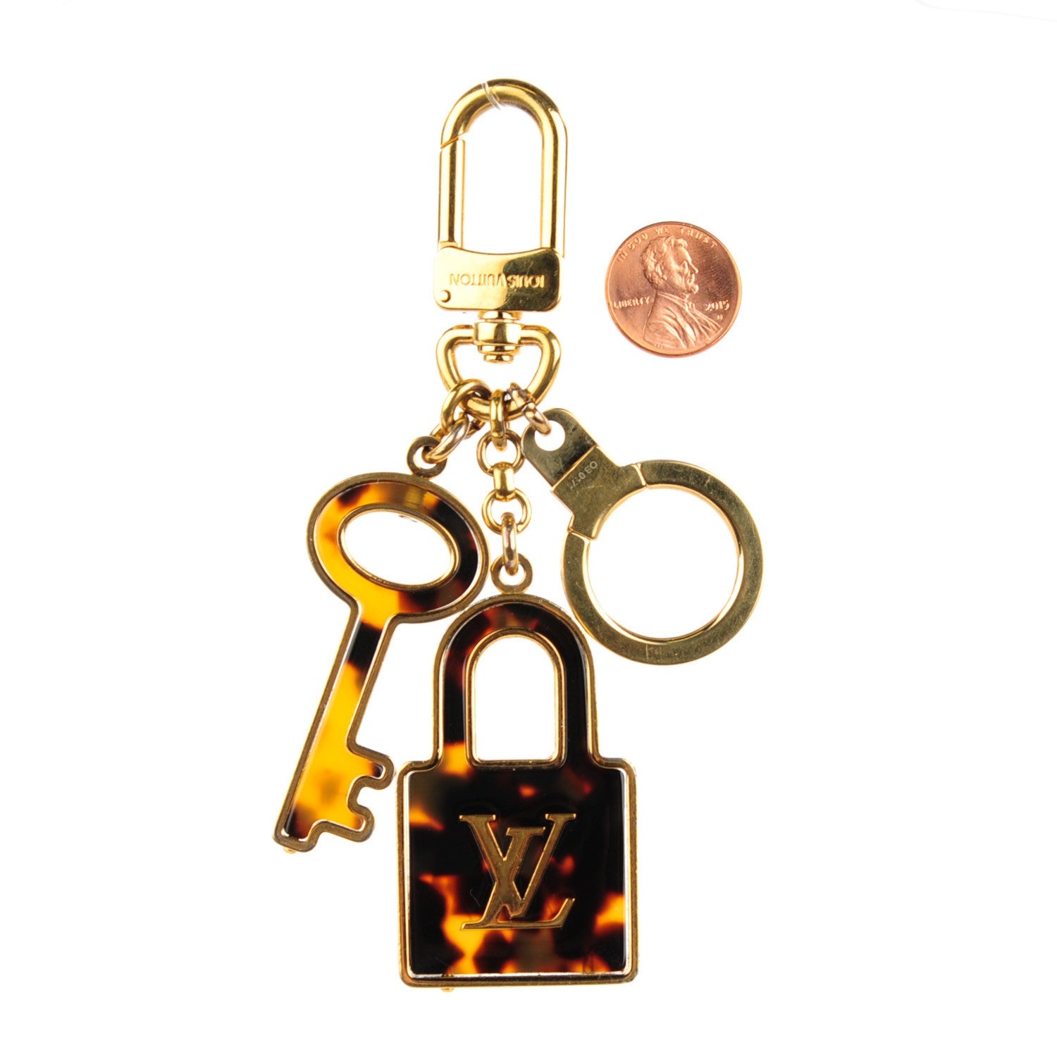 Louis Vuitton Acetate Confidence Bag Charm Key Holder 2 of 6