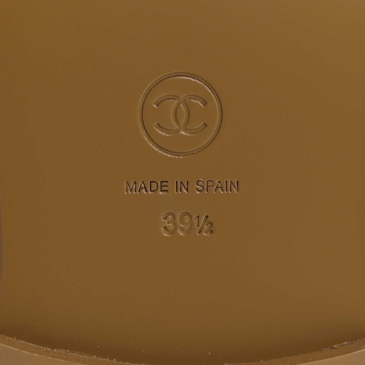 Chanel Suede Calfskin CC Loafers 39.5 Dark Beige 7 of 9