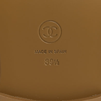 Chanel Suede Calfskin CC Loafers 39.5 Dark Beige 7 of 9