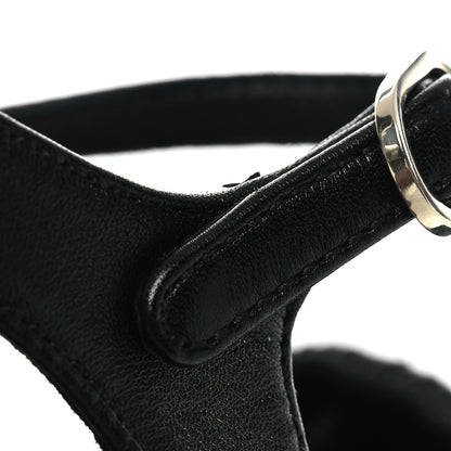 Chanel Lambskin CC Platform Sandals 37 Black 12 of 14