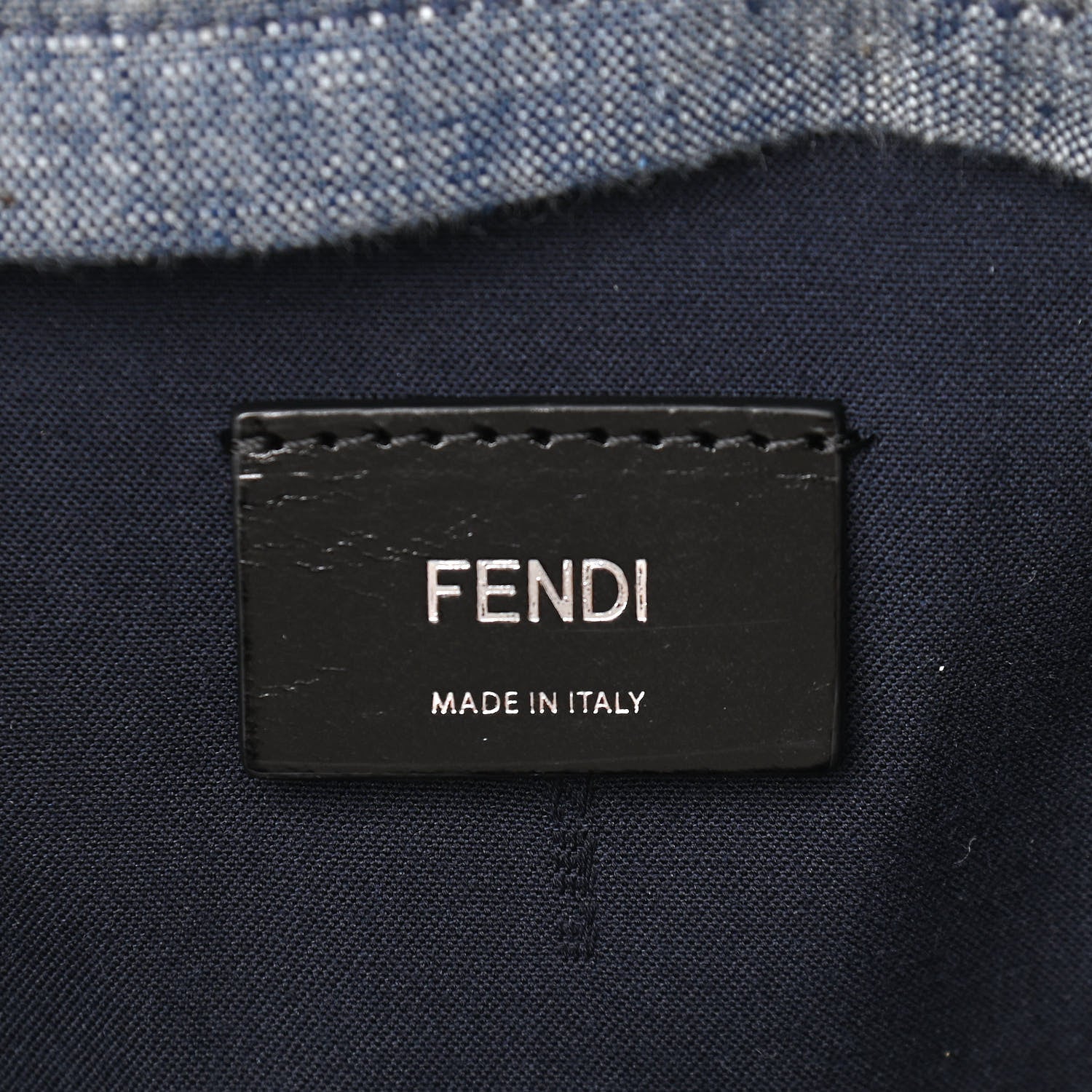 Fendi Denim Monster Kids Backpack Blue 6 of 9