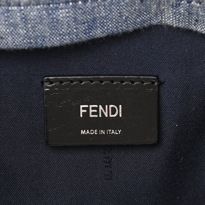 Fendi Denim Monster Kids Backpack Blue 6 of 9