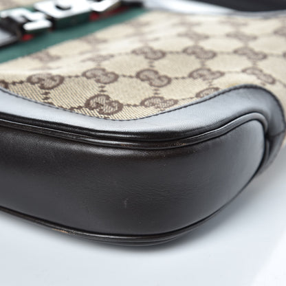 Gucci Monogram Web Small Jackie O Hobo Dark Brown 10 of 10