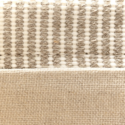 Celine Canvas Calfskin Striped Triomphe Large Cabas Beige 10 of 10