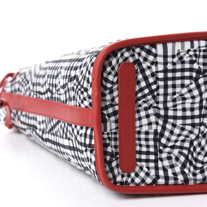 MCM Visetos Medium Liz Reversible Shopper Tote Black Red 13 of 15