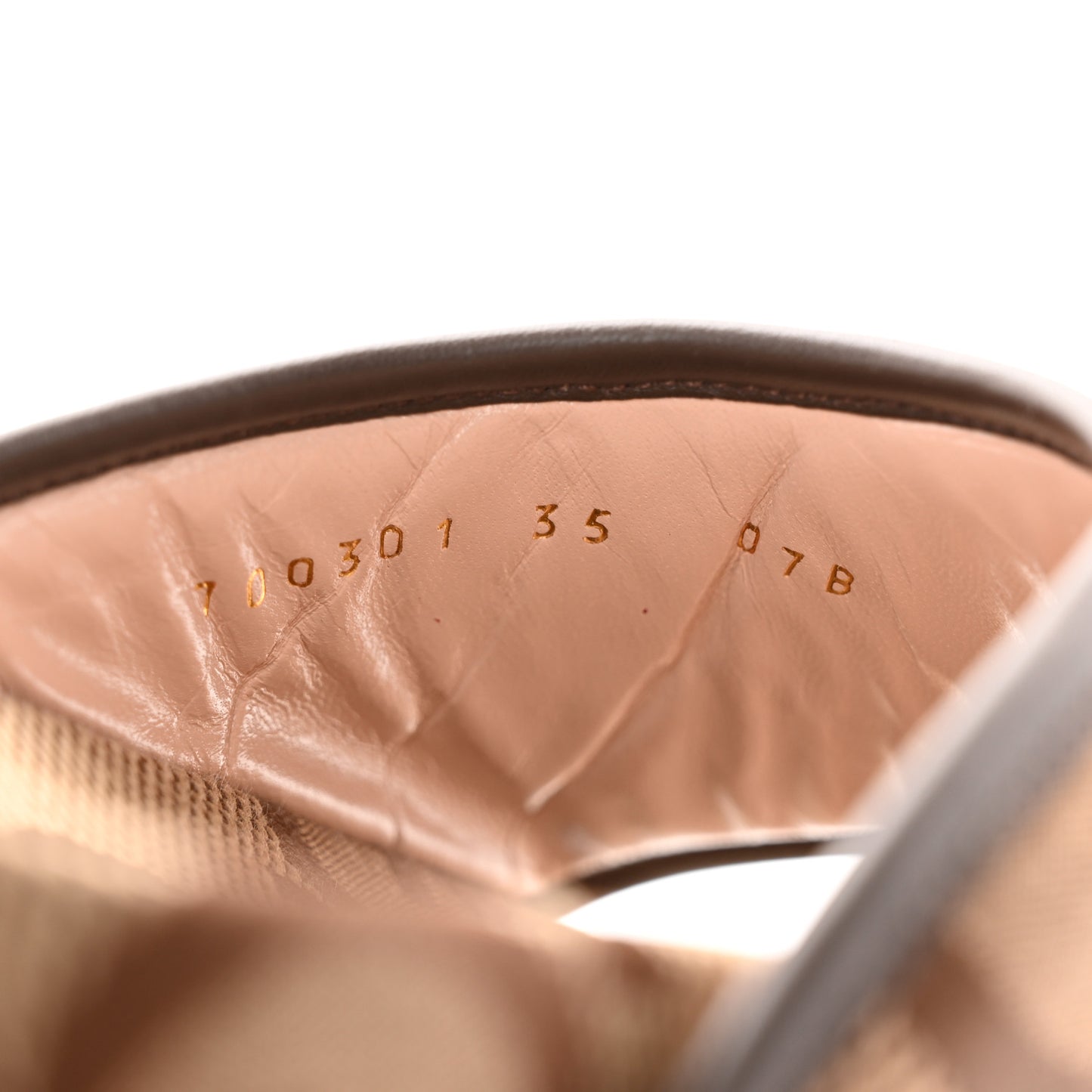 Monogram Jumbo GG Nappa Samoa Platform 40mm Slide Sandals 35 Camel Ebony New Acero