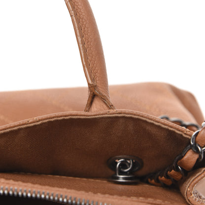 Chanel Grained Vegetal Calfskin Small Urban Shopping Tote Camel 15 of 15