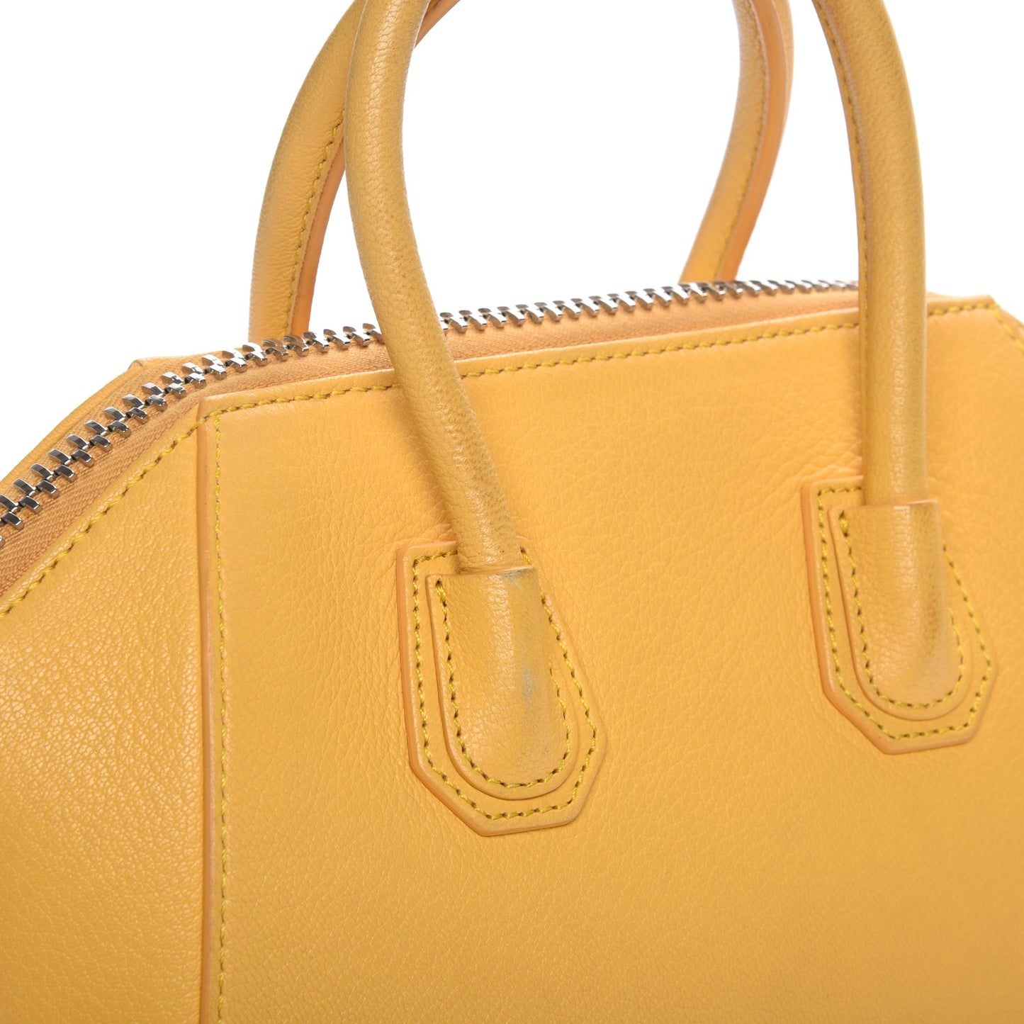 Sugar Goatskin Mini Antigona Bright Yellow
