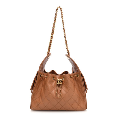 Chanel Caviar Quilted Small Chanel 25 Handbag Brown 1 of 10