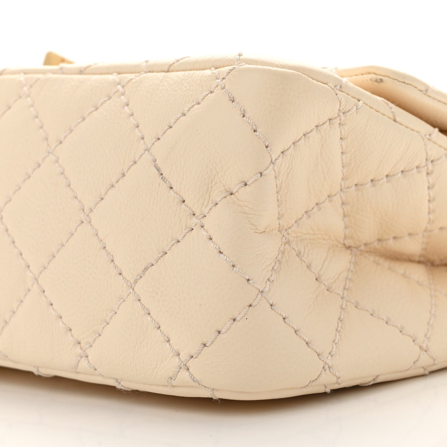 Chanel Aged Calfskin Quilted 2.55 Reissue 226 Flap Ivory 10 of 15