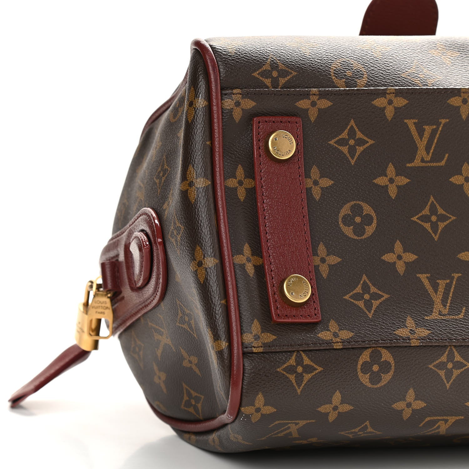 Louis Vuitton Monogram Golden Arrow Speedy Burgundy 9 of 12
