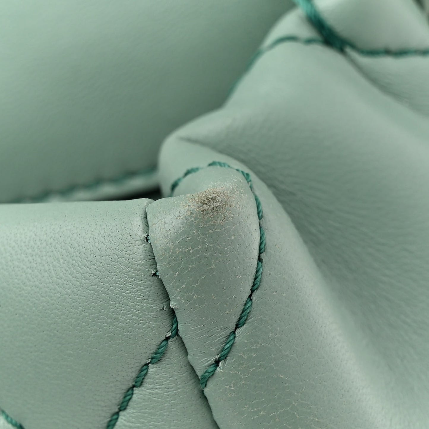 Nappa Enamel Monochrome Medium Roman Stud Shoulder Bag Morning Dew