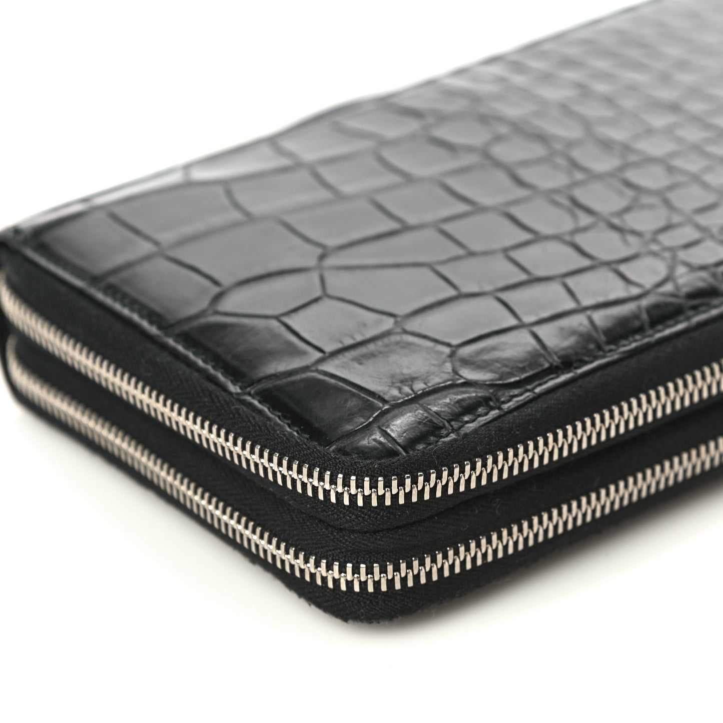 Crocodile Travel Document Case Black