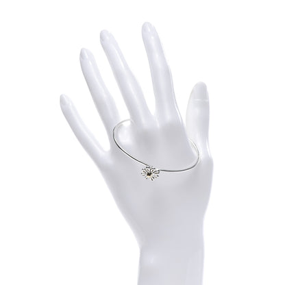 Tiffany Sterling Silver 18K Yellow Gold Paloma Picasso Daisy Bangle Bracelet 2 of 4