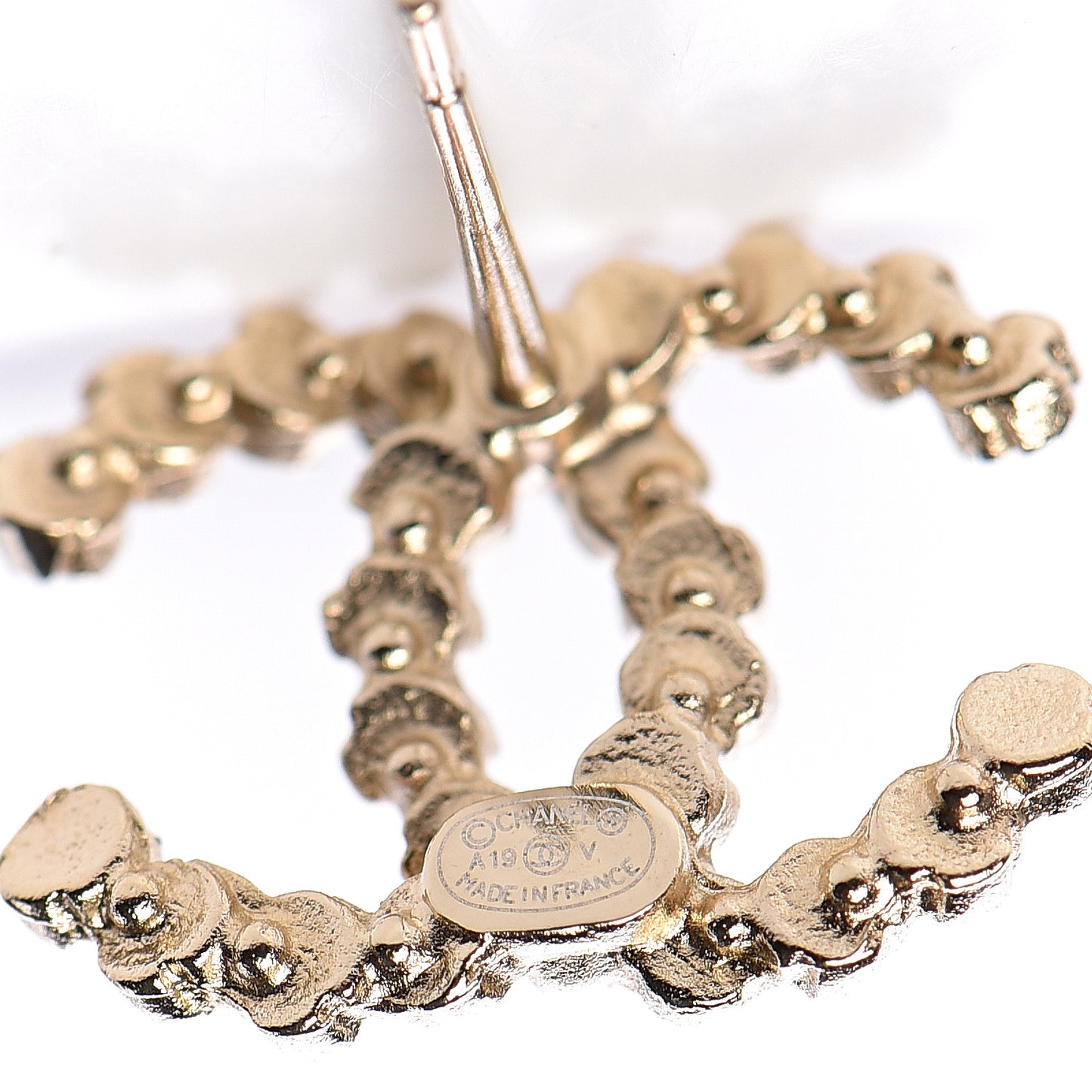 Crystal CC Earrings Gold