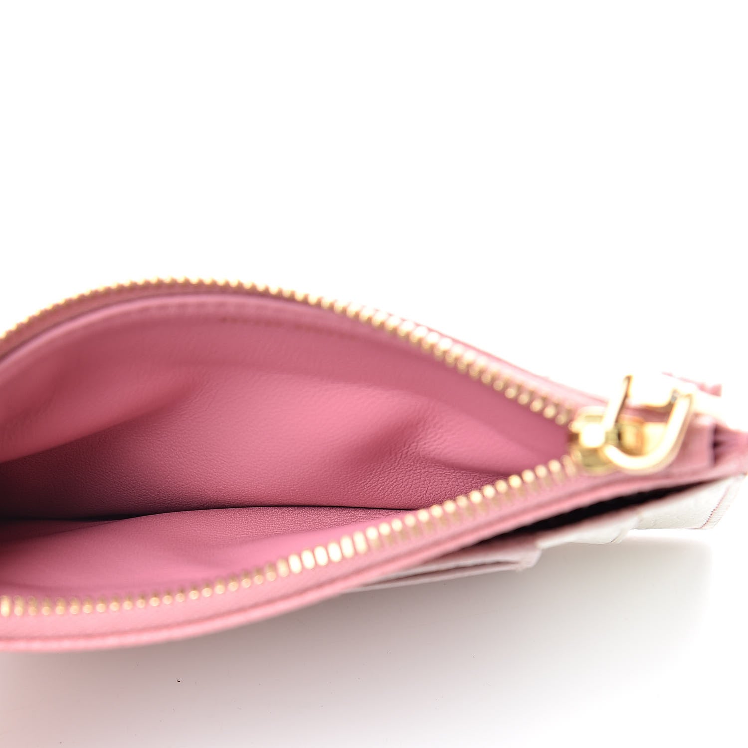 Miu Miu Madras Colour Zip Card Case Rosa Mughetto 5 of 9